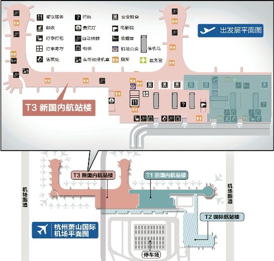 萧山机场T3新航站楼年底迎客增加第二跑道(图