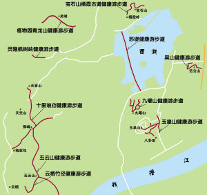 西湖边青山上的十条徒步路线(组图)