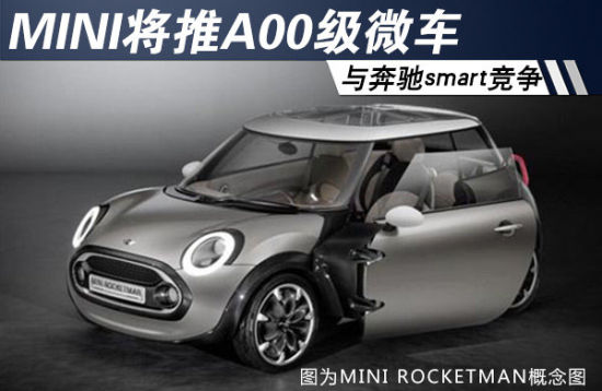 MINI将推A00级微车 与奔驰smart竞争(组图)_绍